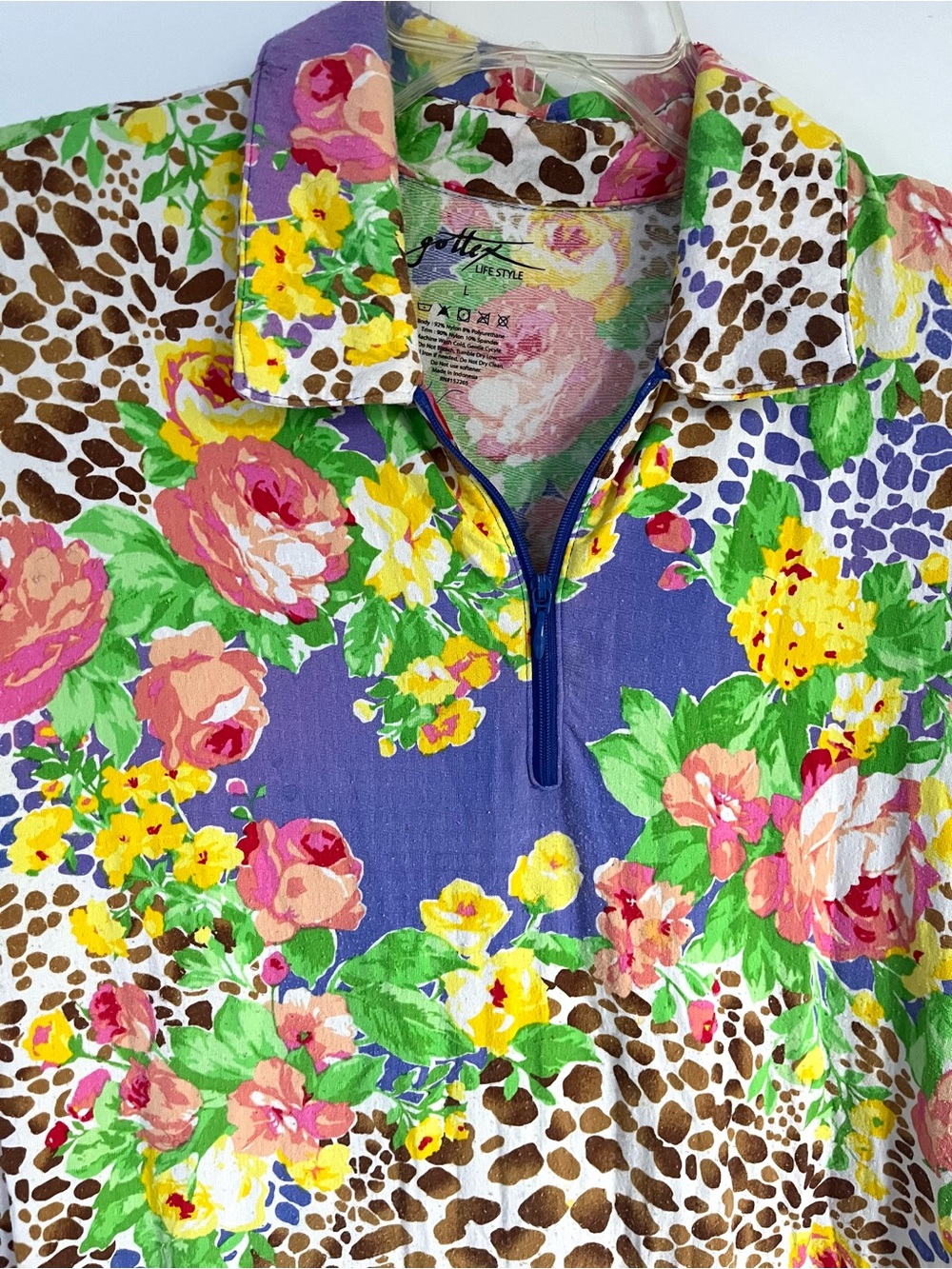 Gottex Lifestyle Women's Floral Animal Print UPF Golf Dennis Dress